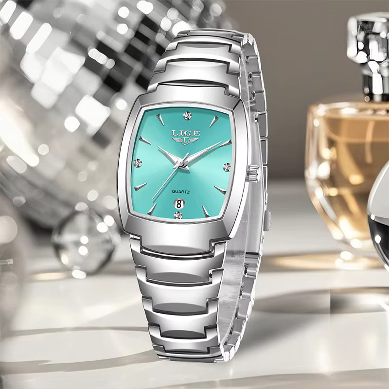 LIGE Armbanduhr Quarz, Edelstahl, Silber, Damen - Bild 4