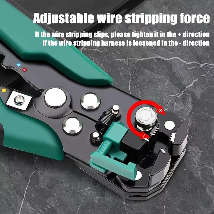 Multifunktionale Abisolierzange von WOZOBUY zum Kabelschneiden und Crimpen, hochpräzises automatisches Handwerkzeug und Crimpzange - Bild 2