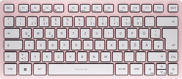 Cherry KW 7100 Mini BT Bluetooth Tastatur QWERTZ Cherry Blossom Pink - Bild 1