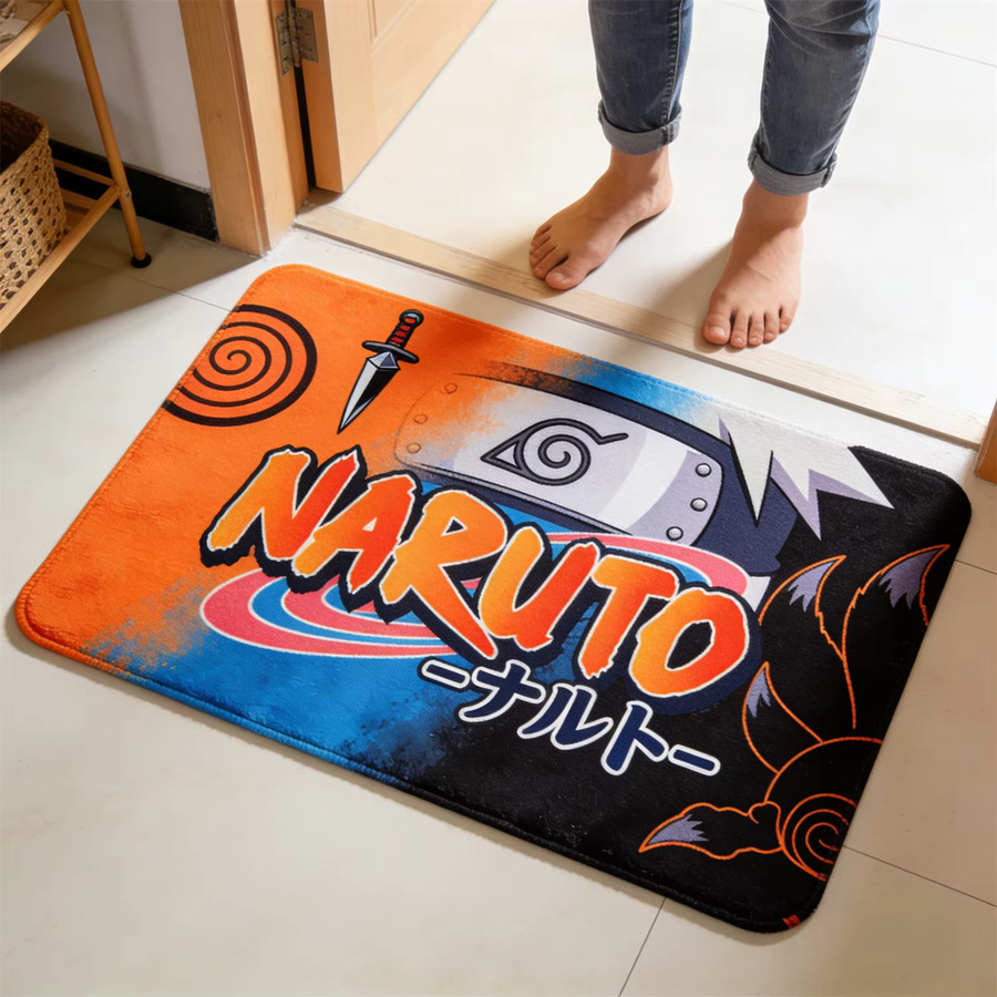 Bandai Naruto Fußmatte mit Ninja-Symbol-Aufdruck in Multicolour - Bild 1