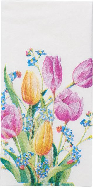Papiertaschentücher Tulpenstrauß in Rosa und Multi für dein Ambiente - Bild 1