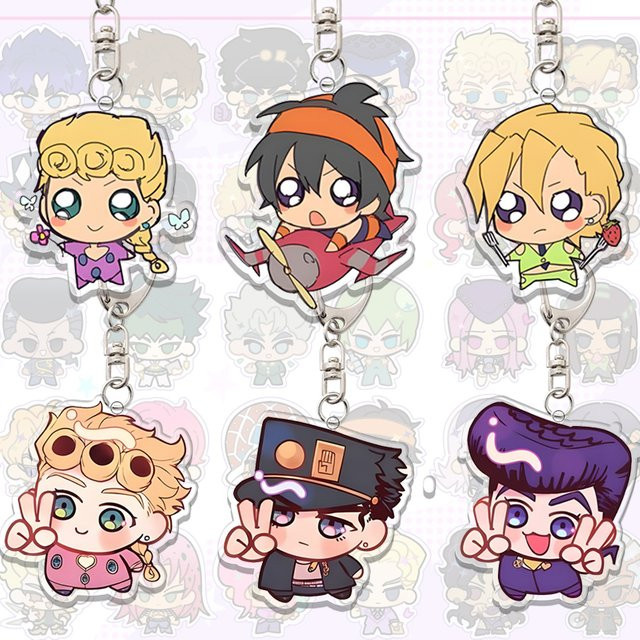 Bandai JoJo's Bizarre Adventure Acryl-Schlüsselanhänger, Zubehör, Bunt / Mehrfarbig - Bild 1