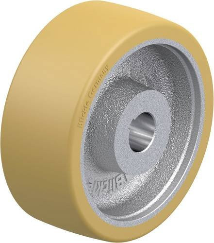 Blickle Schwerlast-Antriebsrad GVUN 202/35H7 in Silber und Gelb mit einem Durchmesser von 200 mm und einer Tragfähigkeit von maximal 1400 kg - Bild 1