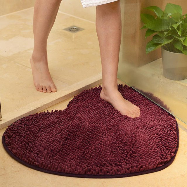 Rote Türkniematte als Staubschutz und Eingangstür-Absaugmatte aus Polyester, B/T: 50 x 40 cm - Bild 1