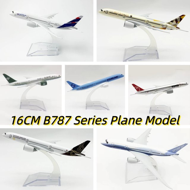 ZOCO Air Korean Airlines B787 Flugzeugmodell, Metall, 16cm, ab 14 Jahren - Bild 1