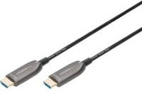 Digitus HDMI AOC Hybrid Glasfaserkabel UHD 8K, Schwarz, 30 m - Bild 1