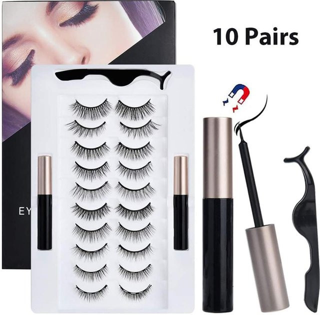 CosyHome Magnetisches Wimpernset, 10 Paar, Schwarz, Unisex - Bild 1