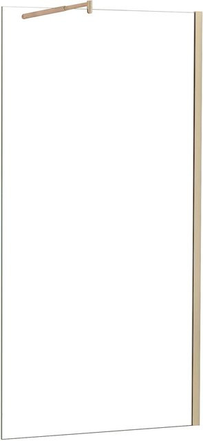 AICA Walk-in Duschwand aus ESG Nano Glas in Gold, B: 90 cm, H: 200 cm - Bild 1