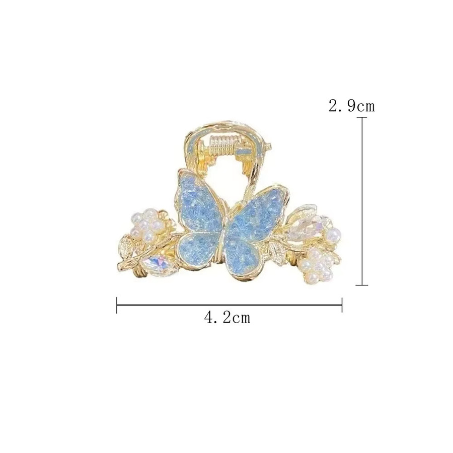 Haar Clips Schmetterling, Perle, Strass, Damen, Mädchen - Bild 2