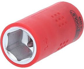KS Tools Isolierte Stecknuss 3/8 Zoll 14mm in Rot aus Chrom-Vanadium - Bild 2