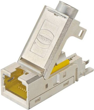 Harting Stifteinsatz 09140084720 mit 8 Schneidklemmanschlüssen in Silber - Bild 1