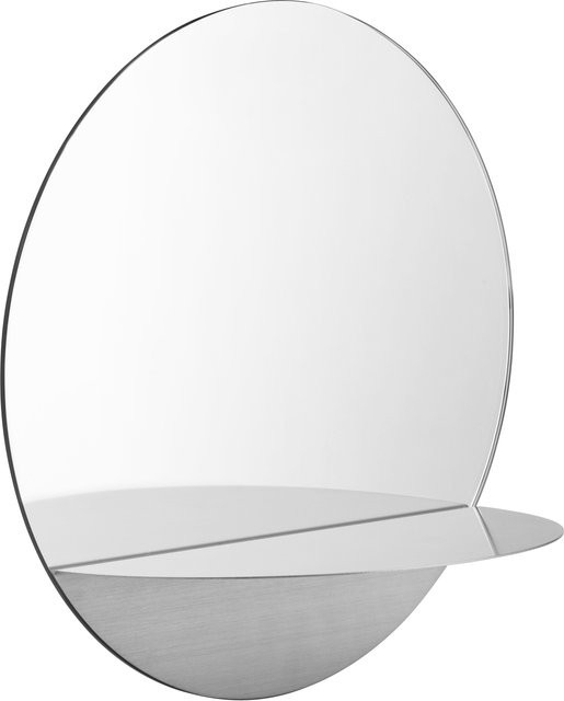 Normann Copenhagen Horizon Spiegel in Silber, rund aus Metall und Glas - Bild 1