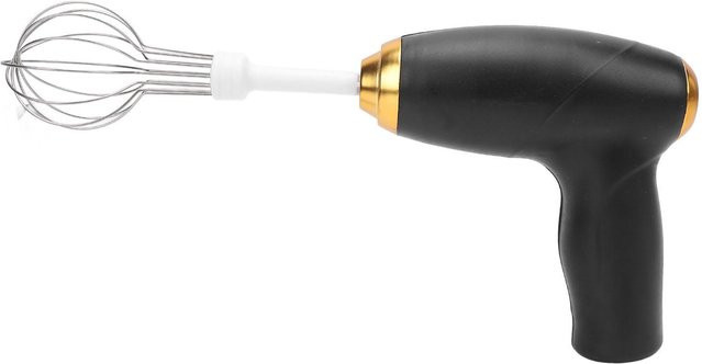 KaiSai Kabelloser Handmixer USB Wiederaufladbar Elektrischer Schneebesen in Schwarz - Bild 1