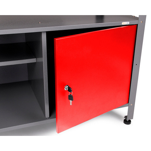 Ondis24 Werkbank Klaus aus Metall und Holz in Grau, B: 120 cm, H: 85 cm, T: 60 cm - Bild 1