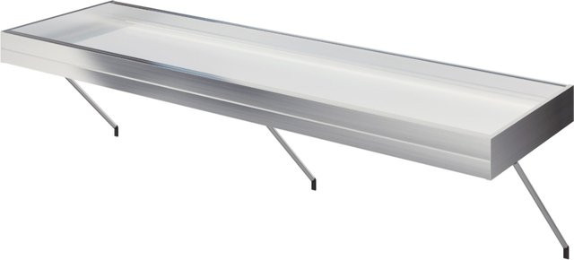KGT Pflanzwanne Iris Typ III für Gewächshäuser, silberfarben und grau, B: 323 cm, T: 63 cm, H: 10 cm - Bild 2