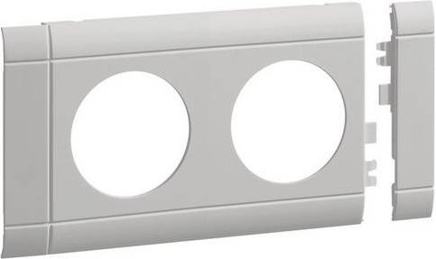 Hager Tehalit Blende 2-fach OT 80 in Grau GB080207035 - Bild 1