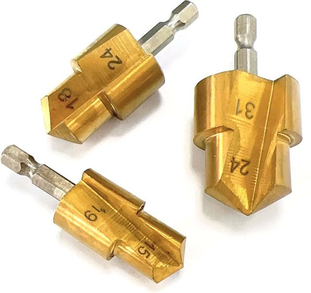 Mr Drill Hebebohrer mit sechseckigem Griff in Gold für PPR-Leitungen und mehrschichtige Wasserrohre - Bild 1