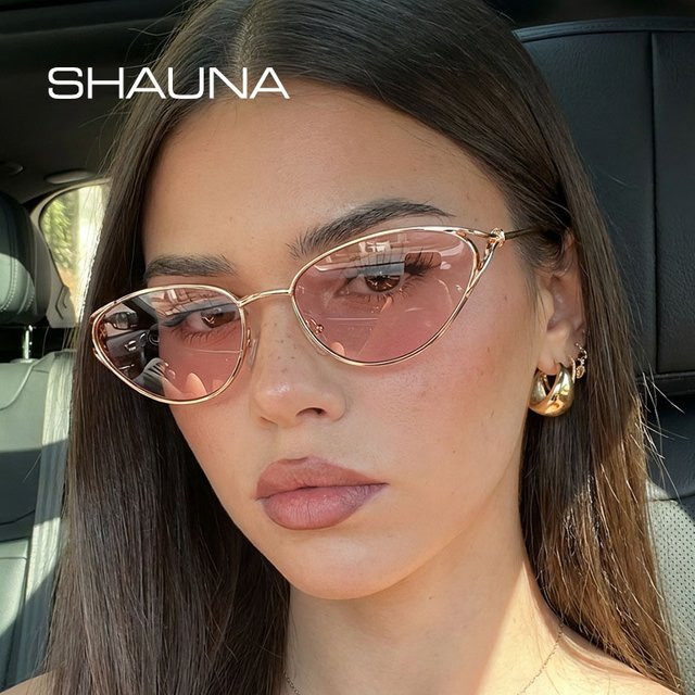 SHAUNA Sonnenbrille Cateye, Metall, Gold, Vollrand - Bild 1