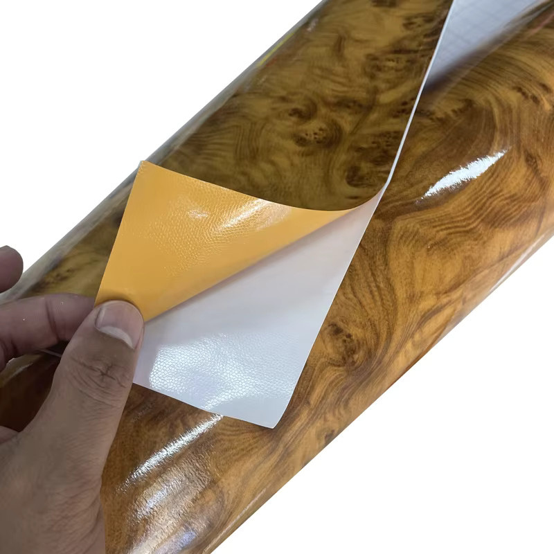 ORINOWRAPS Selbstklebende Vinyl Folie mit glänzender Holzmaserung für Möbel und DIY Projekte - Bild 3