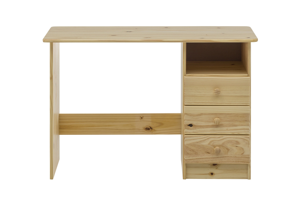 SIT-Möbel Schreibtisch aus Kiefernholz in Beige, Skandinavisches Design für dein Home-Office, B/T/H: 110 x 54 x 73 cm - Bild 1