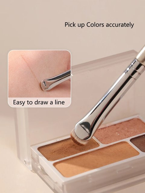 Gebogener Eyeliner-Pinsel für Augenlider, Unisex - Bild 1