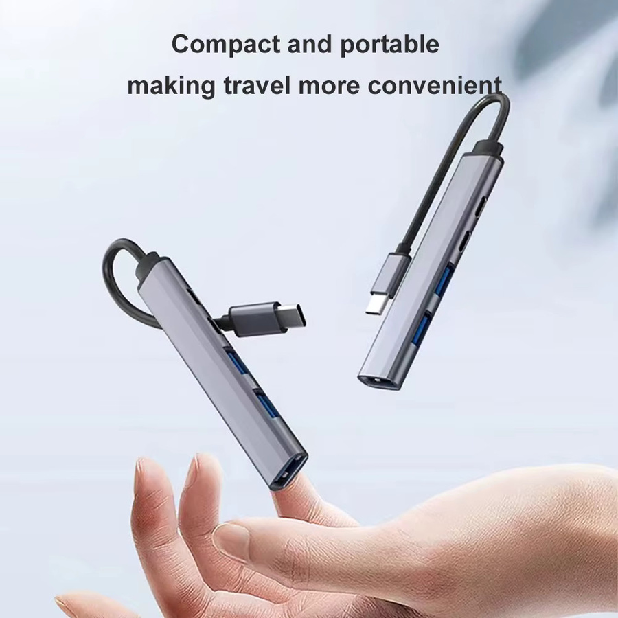 Kebidumei 5-in-1 USB C Dockingstation mit USB 3.0 Hub und 65 W PD Ladung für Laptop und MacBook Pro - Bild 4
