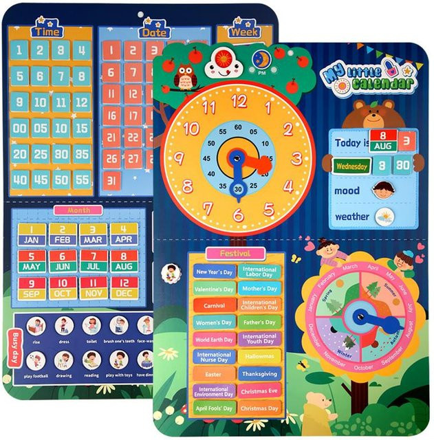 Kidsly Visueller Zeitplan für Kinder als Tageskalender und Lernspielzeug in Multicolour - Bild 1