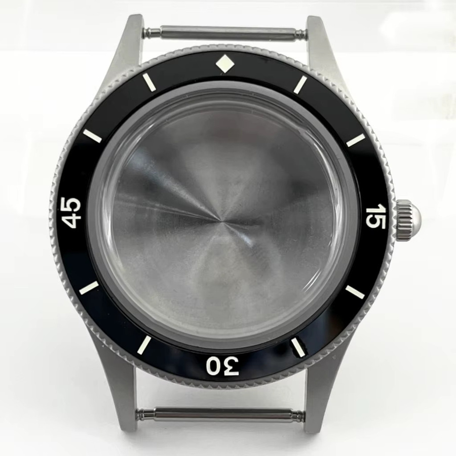 RICHUS Uhrengehäuse, Edelstahl, Keramik, Silber, 40 mm, Unisex - Bild 1