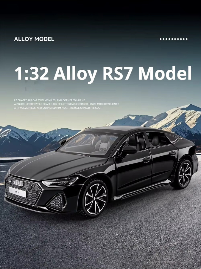 RMZ city RS7 A6L Modellauto, 1:32 Maßstab, Metall, mit öffnungsfähigem Kofferraum - Bild 6