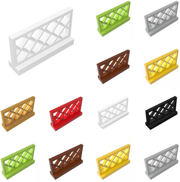 Yiran toy Zaun 1x4x2 Handlauf, Blocksteine, 20-teiliges Set, ab 6 Jahren - Bild 1