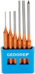 Gedore Splintentreiber Set in langer Form, 6-teilig mit PVC-Halter, goldfarben - Bild 1