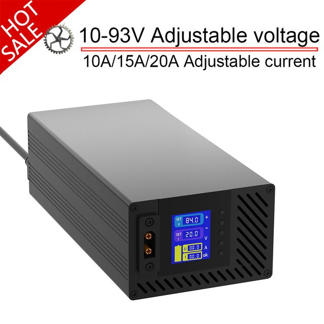 Southrol Lithium-Batterieladegerät für Li-Ion und LiFePO4 als Schnellladegerät für verschiedene Spannungen von 20A bis 72V - Bild 1