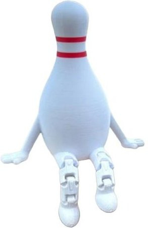 Bowlingkegel Figur mit beweglichen Beinen von Full in Love House als dekoratives Bowlingkugel Ornament aus PLA für dein Zuhause oder Büro - Bild 1