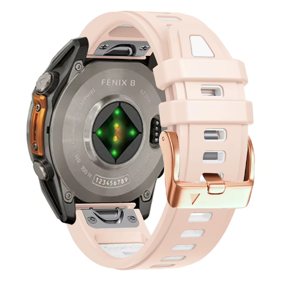 Quickfit Uhrenarmband Silikon, Weiß, Damen, 20mm - Bild 3