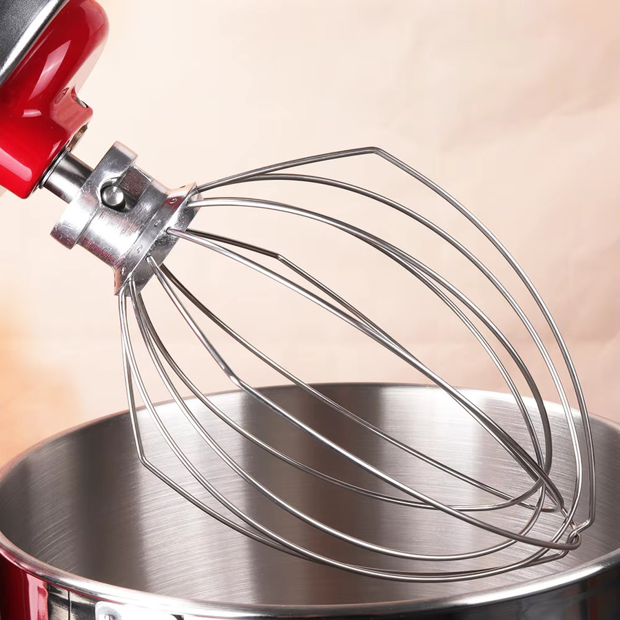 KitchenAid Stahldraht-Schneebesen mit 6 Drähten für 6-Liter-Schüsseln, Farbe Silber - Bild 2