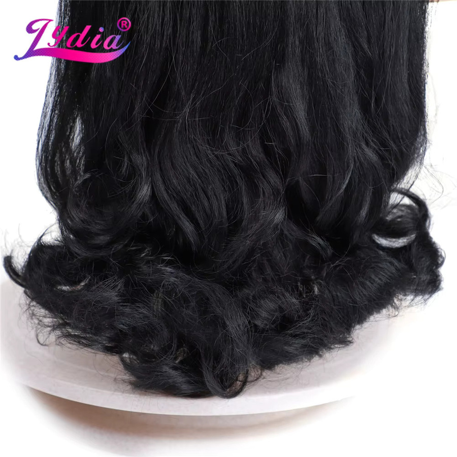 Lydia Tail Warping Haarteil, Kinky Straight, 30 Zoll, Schwarz - Bild 3