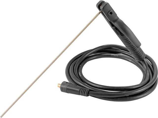 STAHLWERK MMA ARC Elektrodenhalter 200 A mit 8 m Schweißkabel 25 mm² und 9 mm Dorn in Schwarz - Bild 1