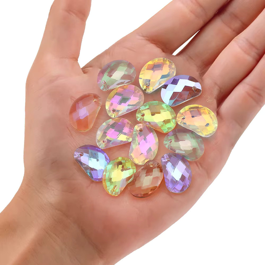 YUANZHIRUN Strass-Anhänger, Kristall, Bunt, 17 mm - Bild 2