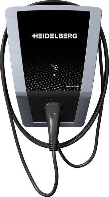 Heidelberg Wallbox Connect.Solar pro 11kW mit Typ 2 Ladekabel 7,5m und FI-Schutz in Schwarz - Bild 1