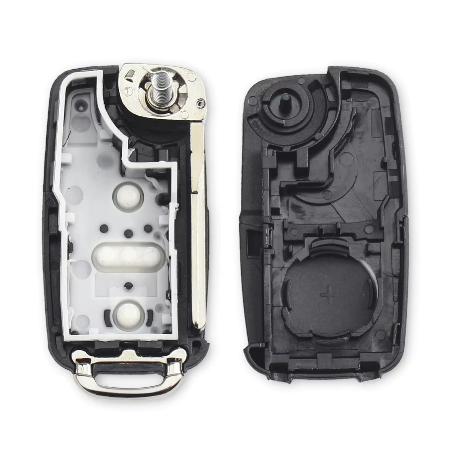 KEYYOU 5er Set Schlüsselhülle für VW Volkswagen Fernbedienung Auto Schlüssel Abdeckung in Schwarz - Bild 2