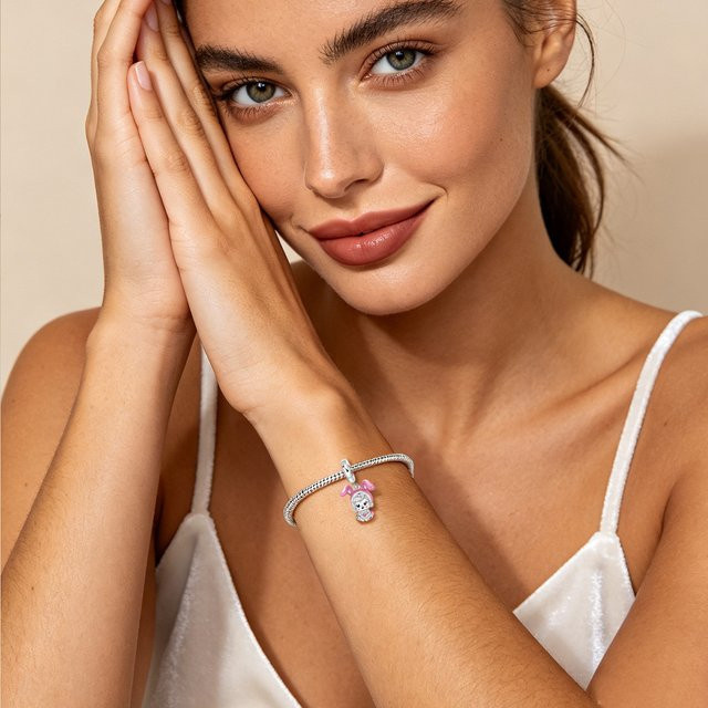 MISEFF Charm Charakterfigur, 925 Silber, Mädchen-Anhänger, Damen - Bild 1