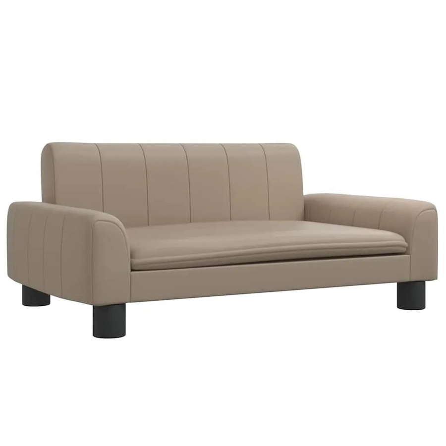vidaXL Hundebett Sofa aus Kunstleder in Braun, B/T/H: 70 x 45 x 30 cm - Bild 2