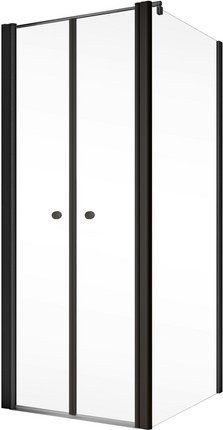 Schulte Garant 2.0 Duschkabine Eckeinstieg mit Pendeltür und Seitenwand in Schwarz, B/T/H: 90 x 200 x 90 cm - Bild 2