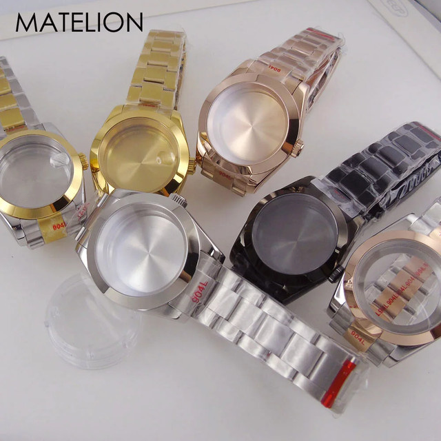 Matelion Uhrengehäuse, Edelstahl, Roségold, Schwarz - Bild 1