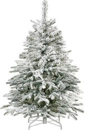 SPRINGOS Kunstweihnachtsbaum Kaukasische Tanne in Grün und Weiß mit realistischem Schnee und stabilem Metallständer, Höhe: 180 cm - Bild 1
