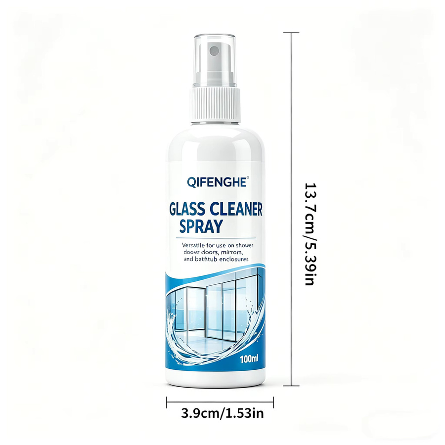 QIFENGHE Glasreiniger-Spray Weiß für Duschtüren, Spiegel und Haushaltsfenster - Bild 3