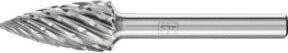 PFERD Hartmetall Hochleistungsfrässtift STEEL Spitzbogen SPG in Silber, Durchmesser: 12 mm, Länge: 25 mm, Schaft-Durchmesser: 6 mm für Stahl - Bild 1