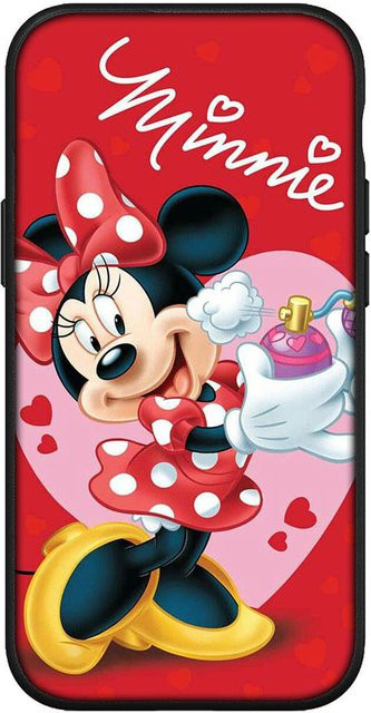 MINISO Handyhülle mit Mickey und Minnie Maus Design für iPhone, Samsung Galaxy, Xiaomi Redmi und Huawei in Pink oder Rot - Bild 1