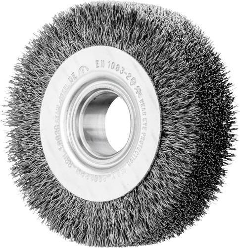 PFERD Rundbürste RBU ungezopft aus Stahl-Draht Ø 0,30 mm für Winkelschleifer, Durchmesser: 100 mm, Breite: 28 mm - Bild 1