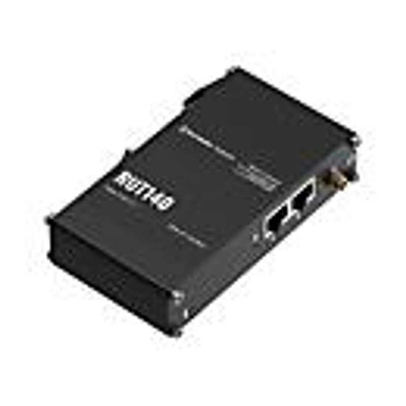 Teltonika RUT140 Wireless Router mit LTE/5G, 2,4 GHz Single-Band WiFi und Ethernet/LAN, Schwarz, DIN-Schiene Montage - Bild 3